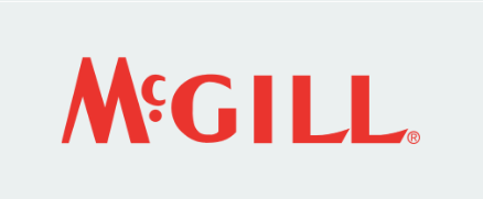 McGill logo in bold red uppercase letters with a stylized “Mc” design.