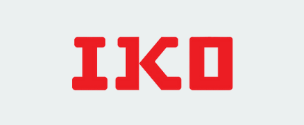 IKO logo in bold red uppercase letters.