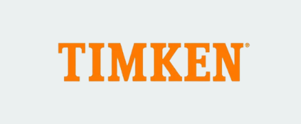 Timken logo in bold orange uppercase letters.