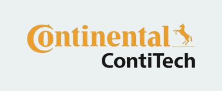 Continental ContiTech logo with "Continental" in orange text, a horse symbol, and "ContiTech" in black below.