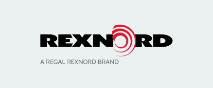 Rexnord logo with bold black text, stylized red "O," and the phrase "A Regal Rexnord Brand" underneath.
