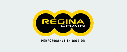 Regina Chain logo with the tagline "Performance in Motion."