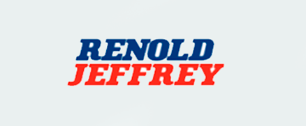 Renold Jeffrey logo with "RENOLD" in blue and "JEFFREY" in red.