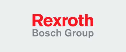 Rexroth Bosch Group logo with "Rexroth" in red and "Bosch Group" in gray underneath